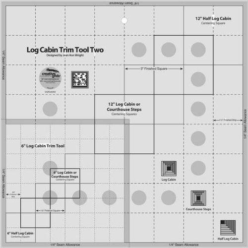 Creative Grids Log Cabin Trim Tool for 6" and 12" Blocks