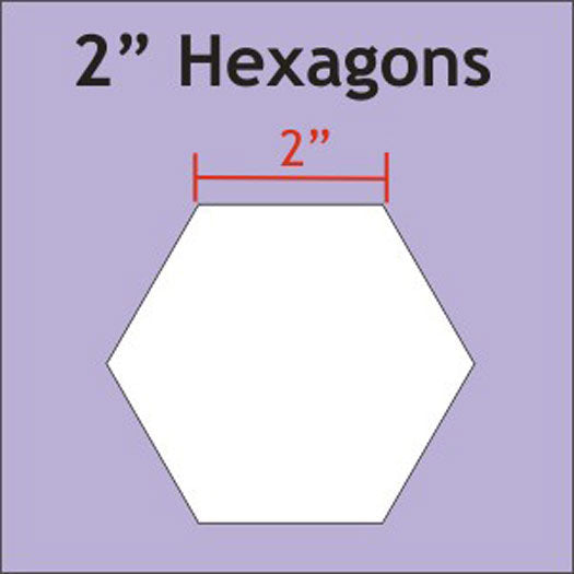 Paper Pieces 2" Hexagon Templates Set of 25