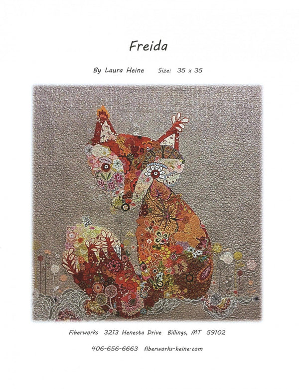 Freida Fox Collage Wall Hanging Quilt Pattern by Fiberworks