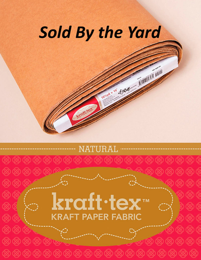 Kraft-tex Paper Fabric Natural 19" Wide By The Yard