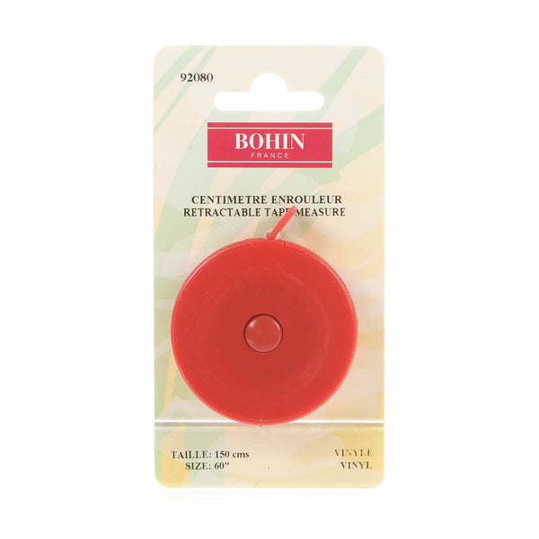 Bohin Vinyl Retractable 60 inch Measuring Tape