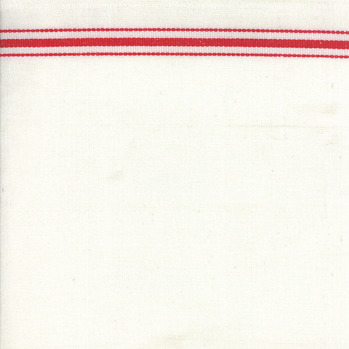 Moda Toweling Fabric Red and White 16" x 27" for Tea Towels and Projects