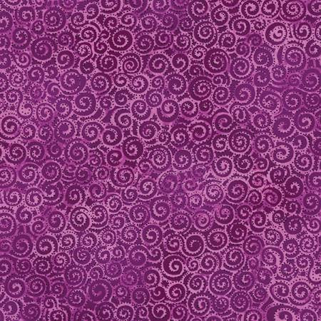 Laurel Burch Basics Quilt Fabric Violet Tonal Swirl Style Y1293-45