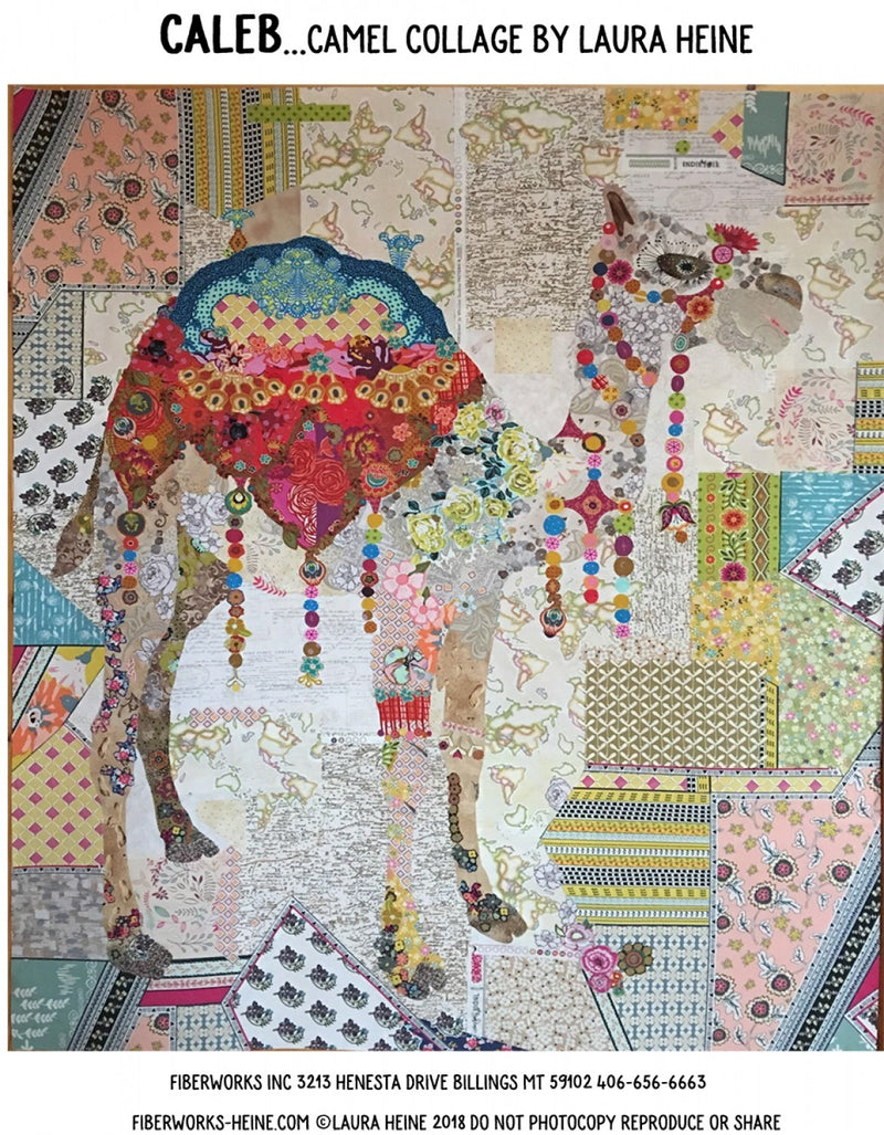 Caleb the Camel Collage Wall Hanging Quilt Pattern by Fiberworks