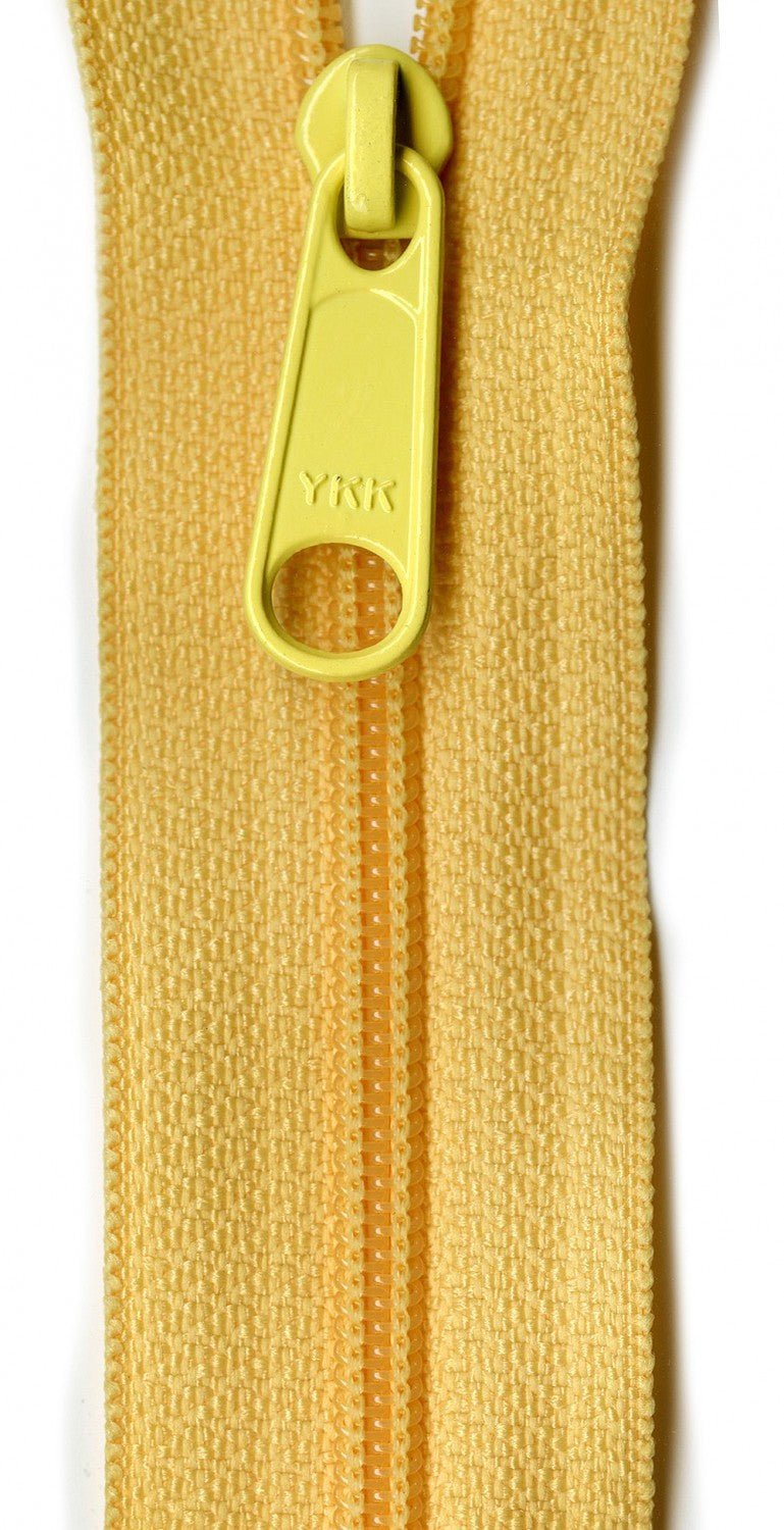 YKK Designer Accents Ziplon Closed Bottom Zipper, 22", Buttercup