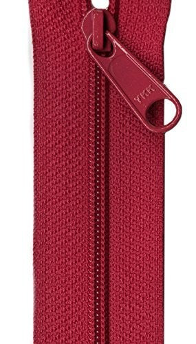 YKK Designer Accents Ziplon Closed Bottom Zipper, 22", Garnet