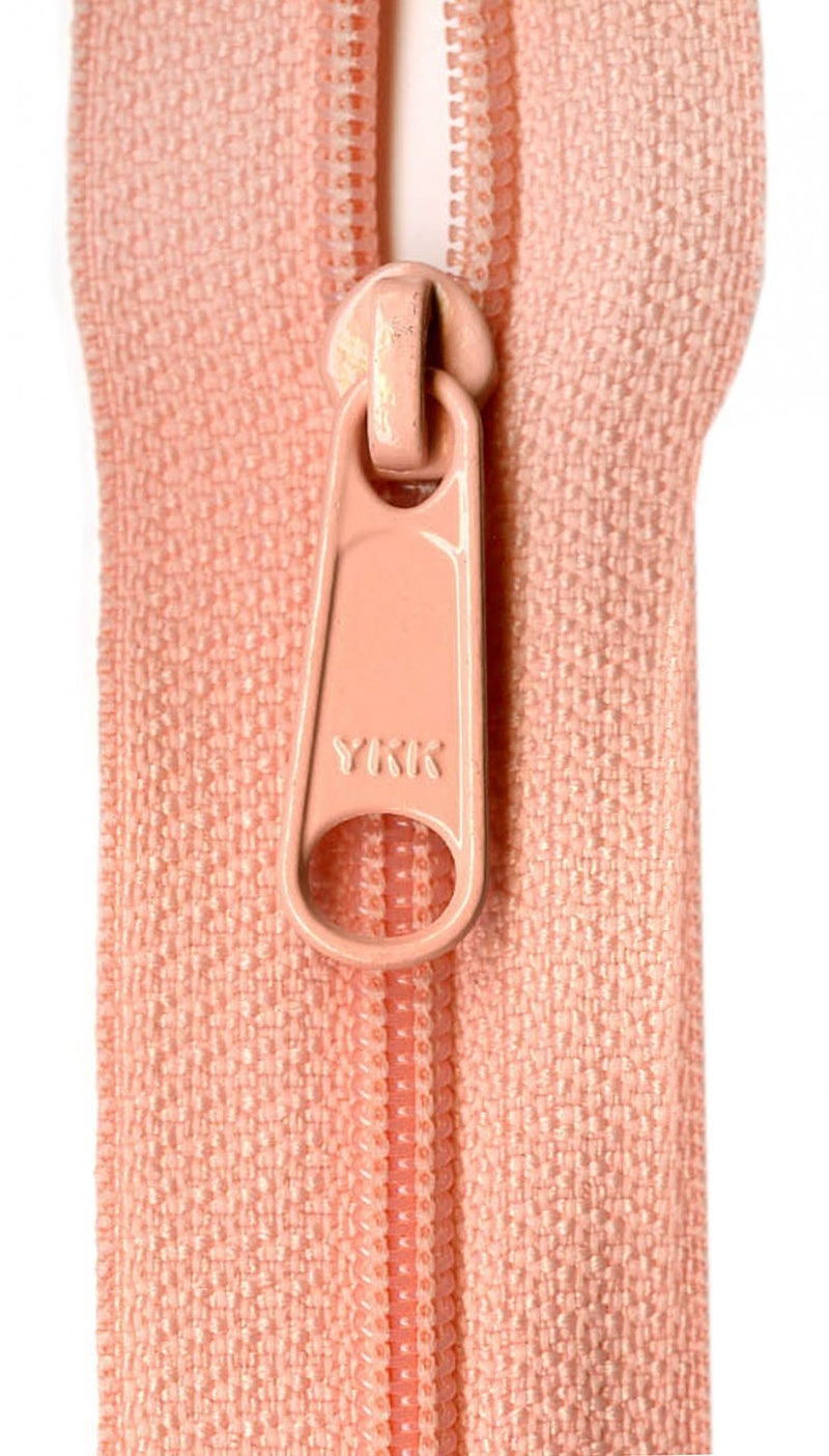 YKK Designer Accents Ziplon Closed Bottom Zipper, 22", Peach