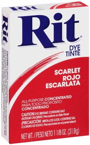Rit All-Purpose Powder Dye Scarlet 1-1/8 Ounce Package
