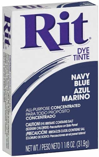 Rit All-Purpose Powder Dye Navy Blue 1-1/8 Ounce Package