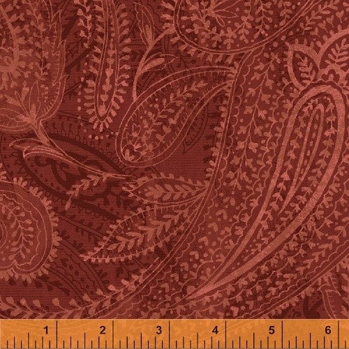 Windham Paisley Red 108" Wide Quilt Fabric By The Yard Style 50663/9