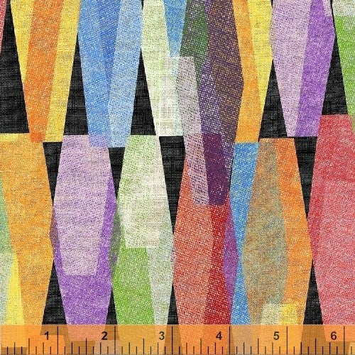 Windham Lava Lamp Black Multi 108" Wide Quilt Fabric By The Yard Style 50662/3