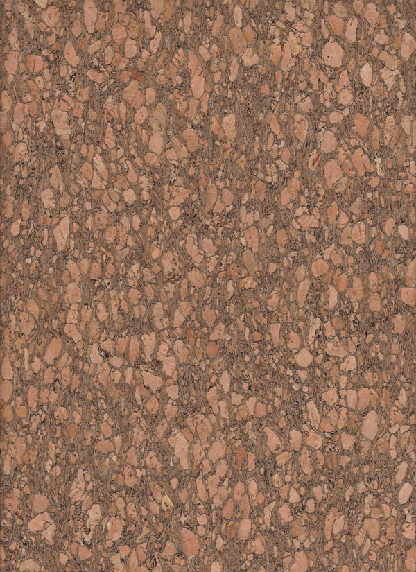 Cork Fabric Dark Natural 54" Wide By The Foot Cellular Texture Style BC54C-93