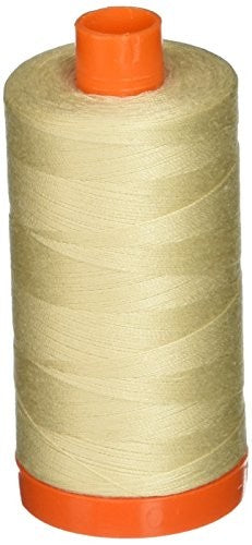 Aurifil Mako Cotton Thread 50 Weight 1422 Yard Spool Color 2310 Light Beige