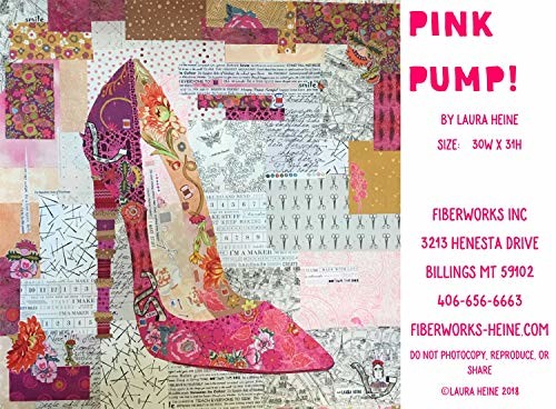 Pink Pump Collage Quilt Pattern by Laura Heine