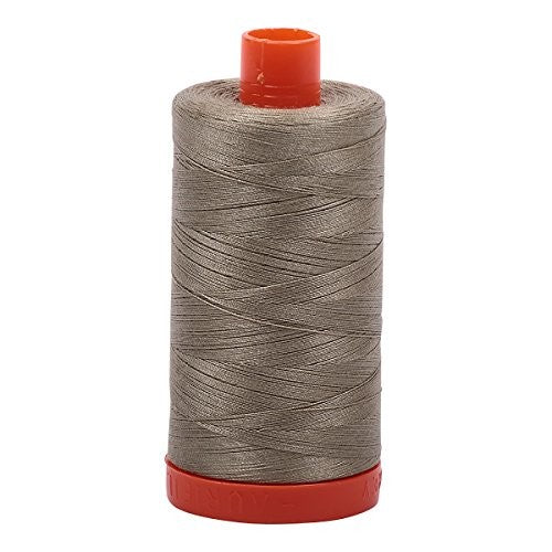 Aurifil Mako Cotton Thread 50 Weight 1422 Yard Spool Color 2900 Light Khaky Green