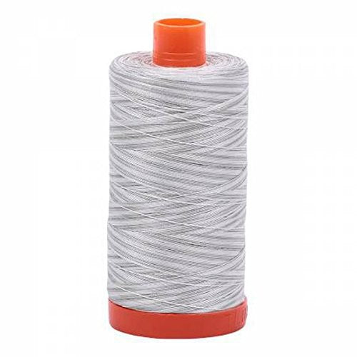 Aurifil Mako Variegated Cotton Thread 50 Weight 1422 Yard Spool Color 4060 Silver Moon