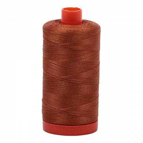 Aurifil Mako Cotton Thread 50 Weight 1422 Yard Spool Color 2155 Cinnamon