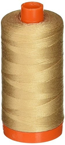 Aurifil Mako Cotton Thread 50 Weight 1422 Yard Spool Color 2314 Beige