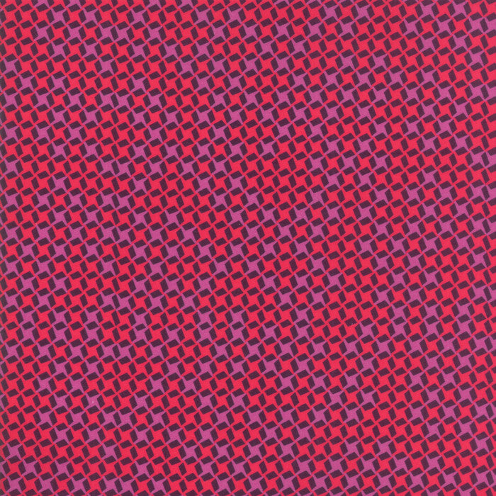 Growing Beautiful Moda Cotton Quilt Fabric Geometric Checks Plum Style 11837/15