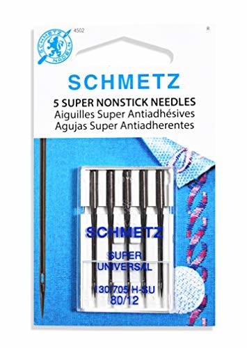 Schmetz Super Universal Nonstick Sewing Machine Needles System 130/705 Pkg of 5