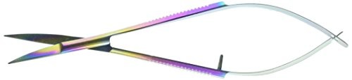 Tula Pink Five-Inch Curved Microserrated EZ Snip Rainbow Metallic