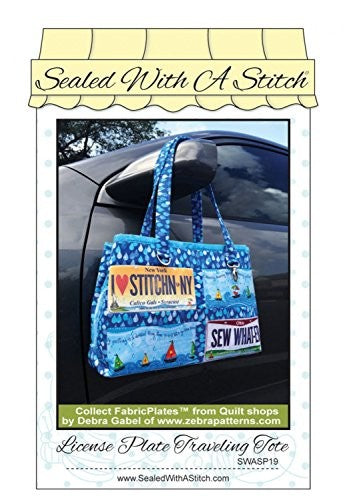 Sue O'Very Design License Plate Traveling Tote Sewing Pattern