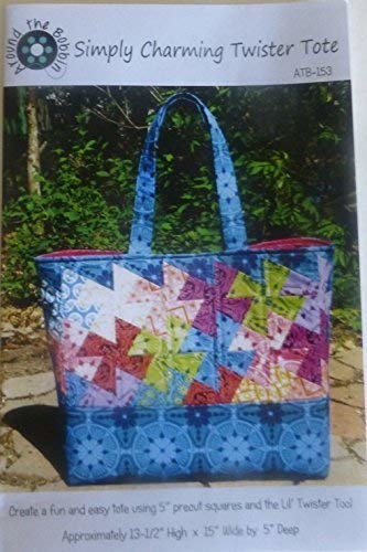 Simply Charming Twister Tote Pattern by Around the Bobbin