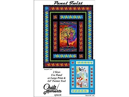 Panel Twist Quilt Pattern by Quilt Moments Makes Two Sizes For Lil Twister Tool