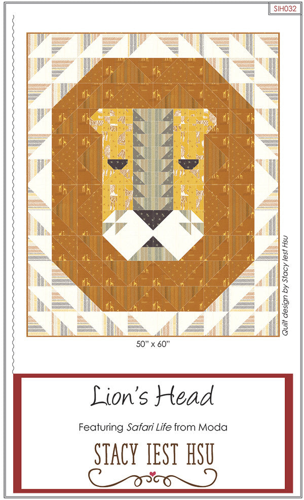 Lion's Head Quilt Pattern by Stacy Iest Hsu SIH032