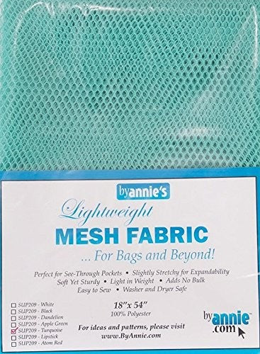 By Annie Mesh Fabric Lightweight 18"x 54" Turquoise
