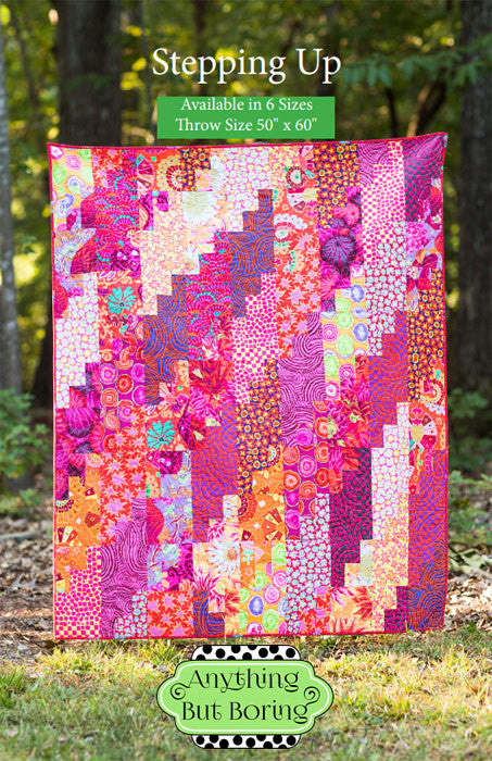 Anything But Boring by Janice Pope Stepping Up Quilt Pattern ABB1909