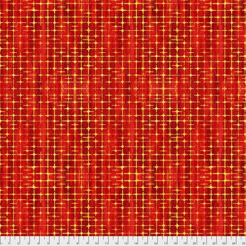 Garden Brighter Quilt Fabric Grid Style PWSP010 Apple