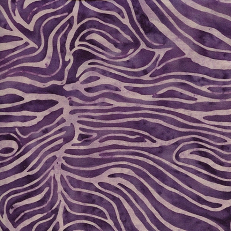 Island Batik Bark Stripe Batik Quilt Fabric Style 721402038 Dark Purple