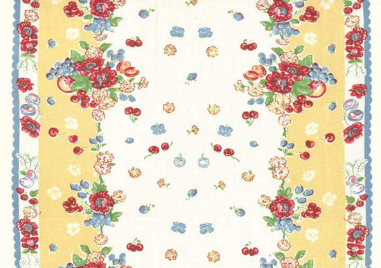 Moda Toweling Fabric Granny Garden 16" x 27" for Tea Towels and Projects