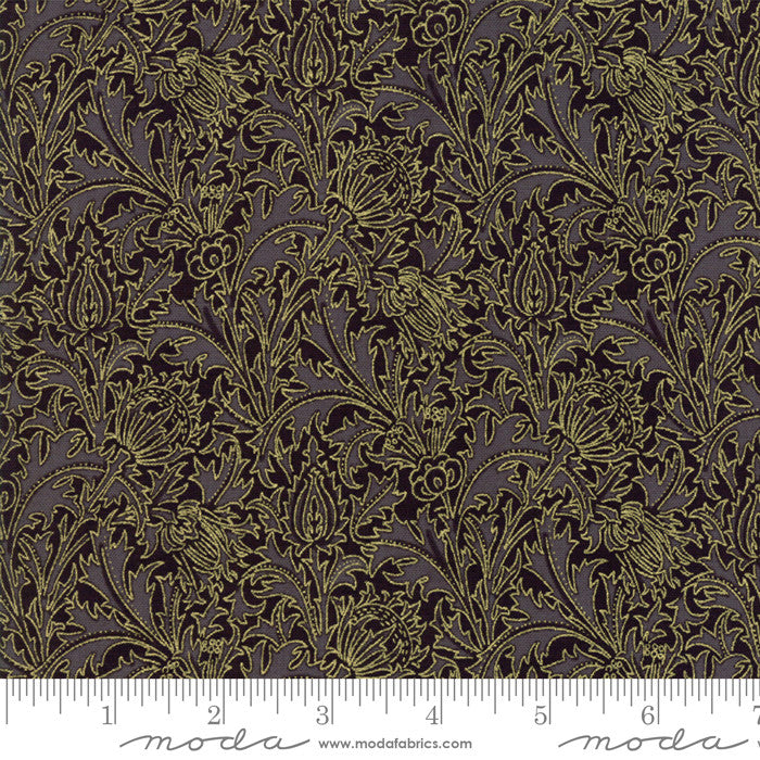 Moda Morris Holiday 108" Wide Quilt Fabric By The Yard Ebony Style 11144/15M