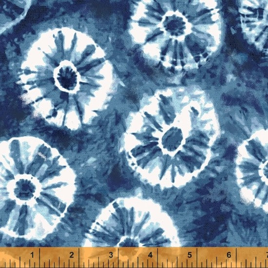 Indigo Dyed Quilt Fabric Bound Dark Style 52552-3