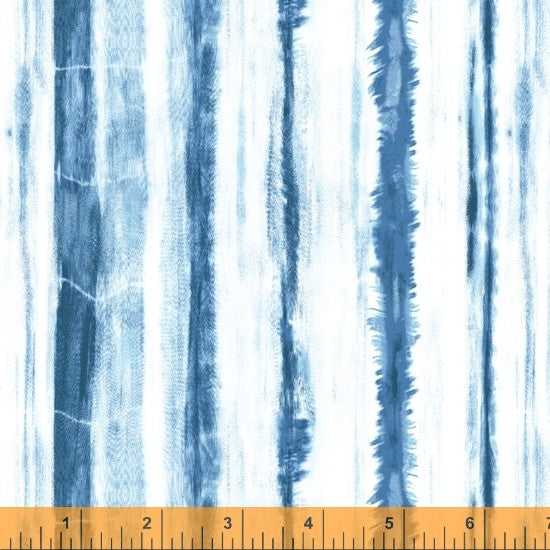 Indigo Dyed Quilt Fabric Striped Light Style 52555-1