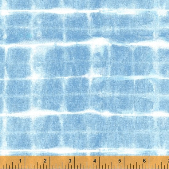 Indigo Dyed Quilt Fabric Pleated Light Style 52556-1