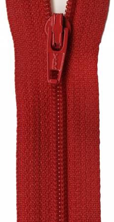 YKK Ziplon Nylon Coil 22-inch Zipper Color 519 Red