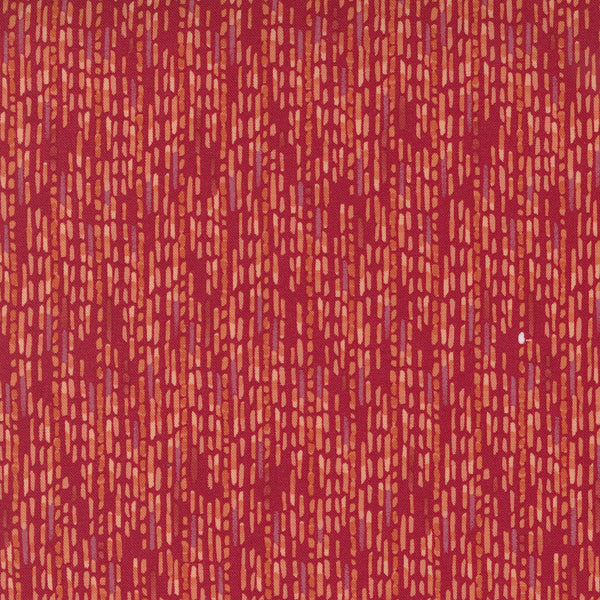 Robin Pickens Carolina Lilies Quilt Fabric Dashed Lines Style 48705/12 Red