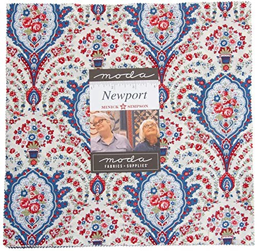 Moda Newport Layer Cake 42 Precut 10" Quilt Fabric Squares by Minick & Simpson