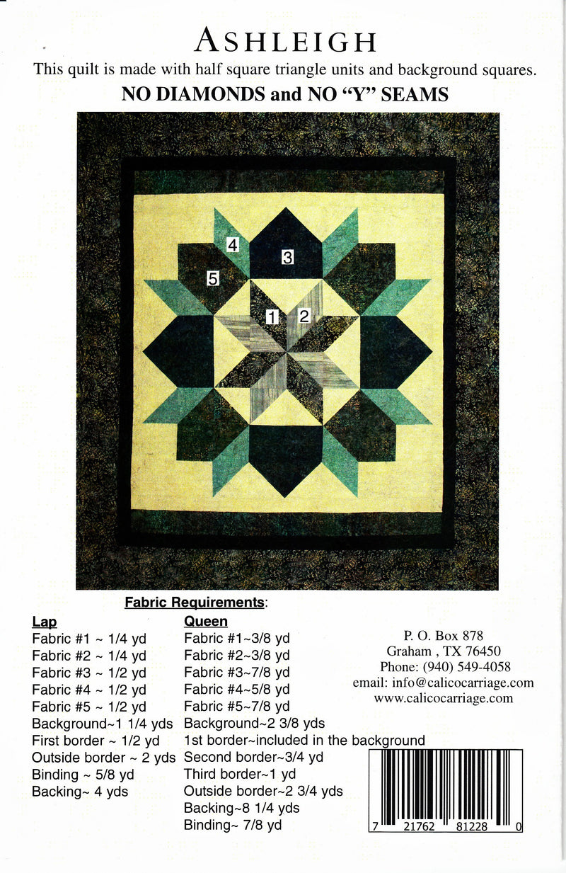 Ashleigh Carpenter's Star Quilt Pattern by Debbie Maddy Makes 2 Sizes