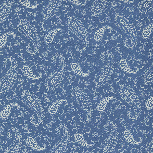 Minick & Simpson Newport Medium Paisley Quilt Fabric Style 14933/15 Medium Blue