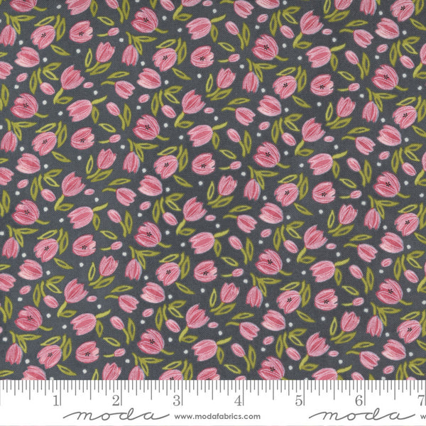 Robin Pickens Tulip Tango Quilt Fabric Tiny Tulip Style 48713/14 Shadow