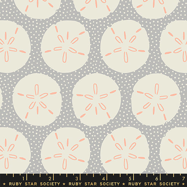 Ruby Star Society Florida Vol 2 Sand Dollars Quilt Fabric Style RS2056-11 Steel