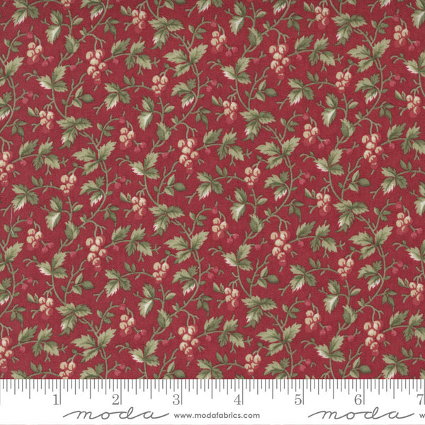 3 Sisters Poinsettia Plaza Bountiful Berries Quilt Fabric Style 44294/12 Crimson