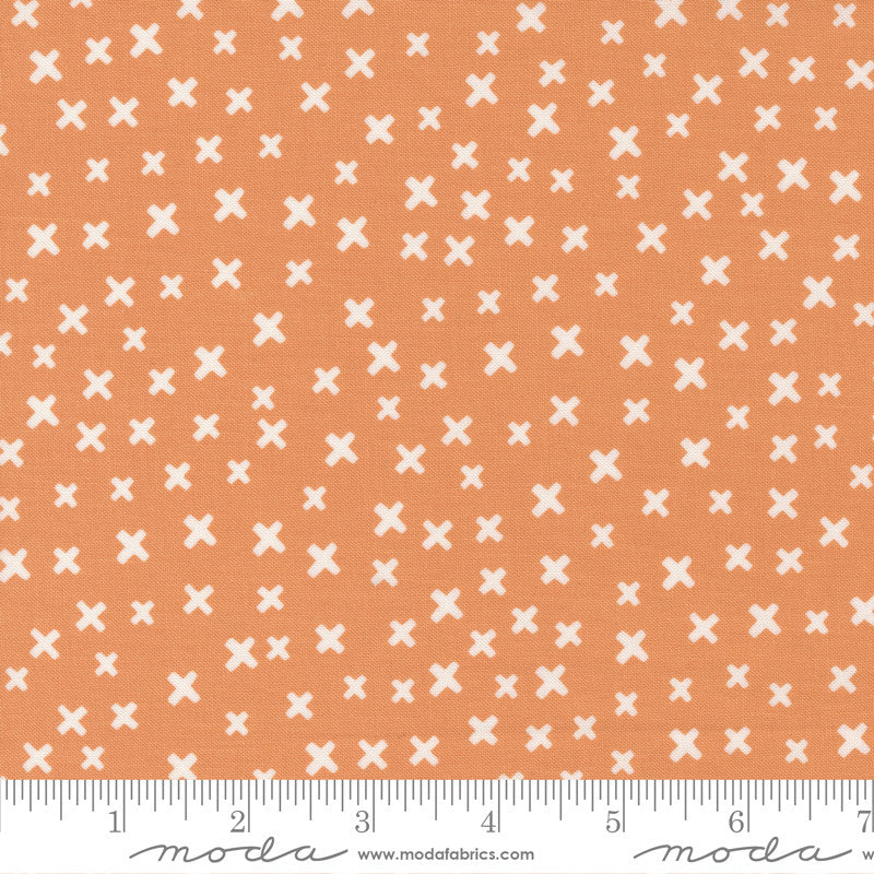 Moda Late October X's Quilt Fabric Style 55591/22 Orange