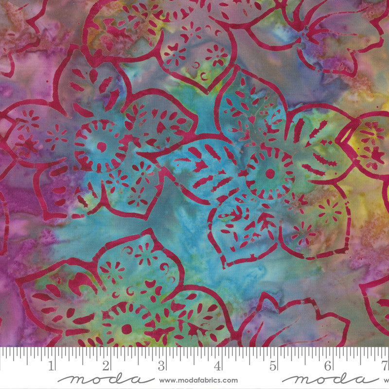 Moda Bossa Nova Batiks Quilt Fabric Style 4361/21 Rainbow