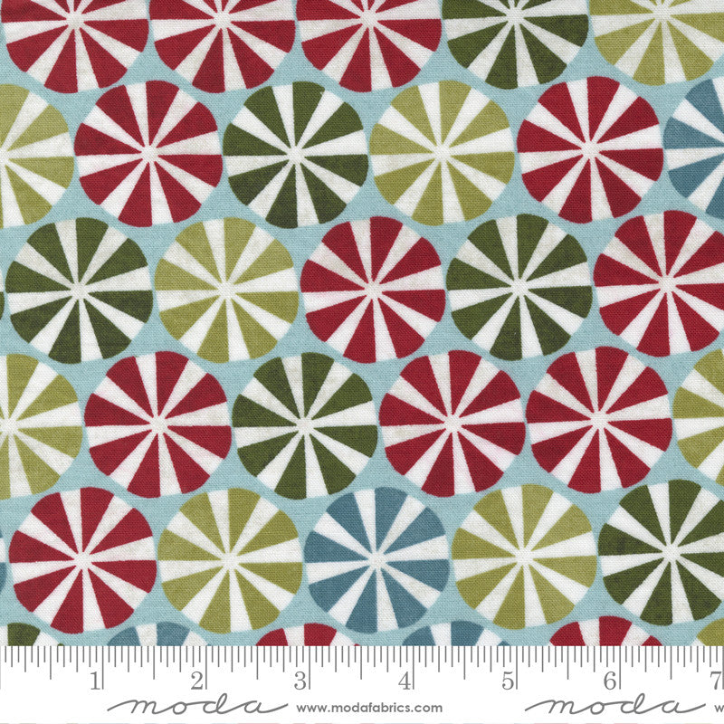 Moda Peppermint Bark Peppermint Quilt Fabric Style 30693/15 Frosty