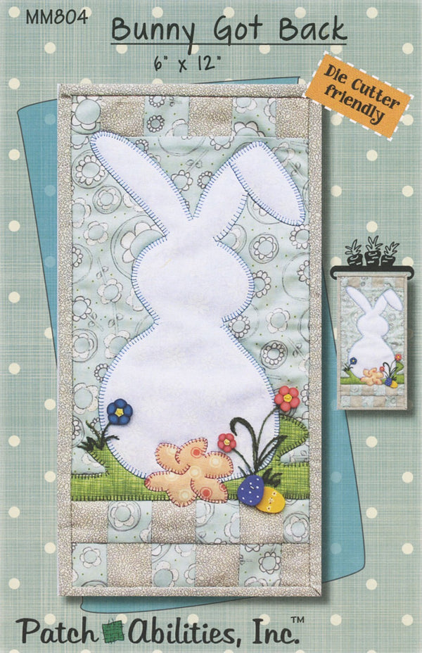 Patch Abilities Monthly Minis Bunny Got Back 6" x 12" Mini Quilt Pattern MM804